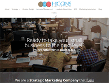 Tablet Screenshot of higginsmarketinggroup.com